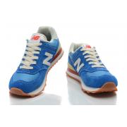 Chaussure New Balance Basse 574 Bleu Pour Femme en Soldes